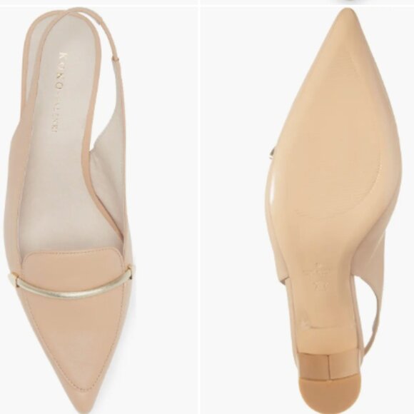 new KOKO + PALENKI Leather Parisa Heeled Loafers 257 7T4 - Picture 4 of 6